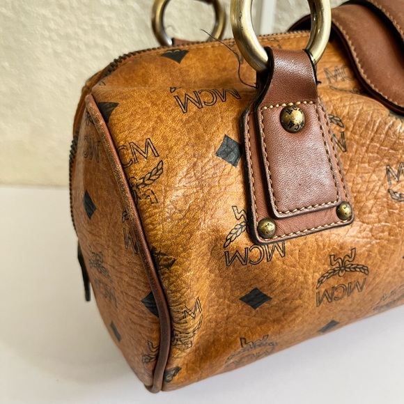 MCM Cognac Visetos Shoulder Bag - Picture 6 of 12